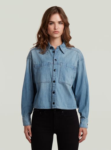 Cropped Relaxed Shirt